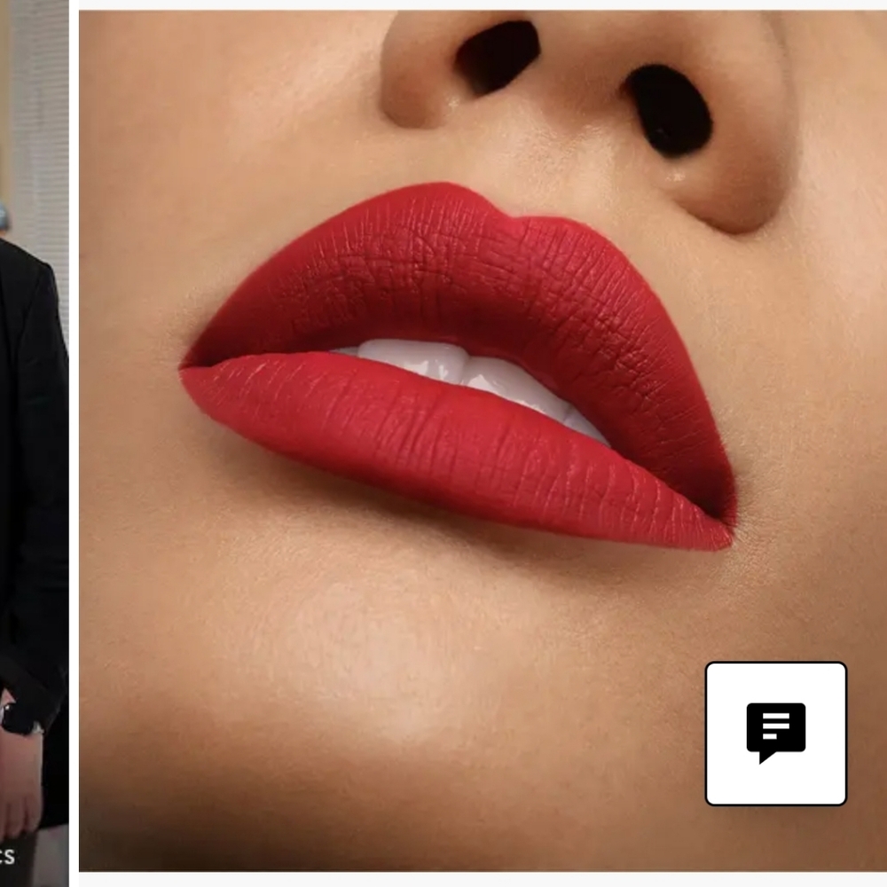 Christian Louboutin Matte Velvet Red Lipstick- RED DRAMADOUCE - Picture 2 of 9